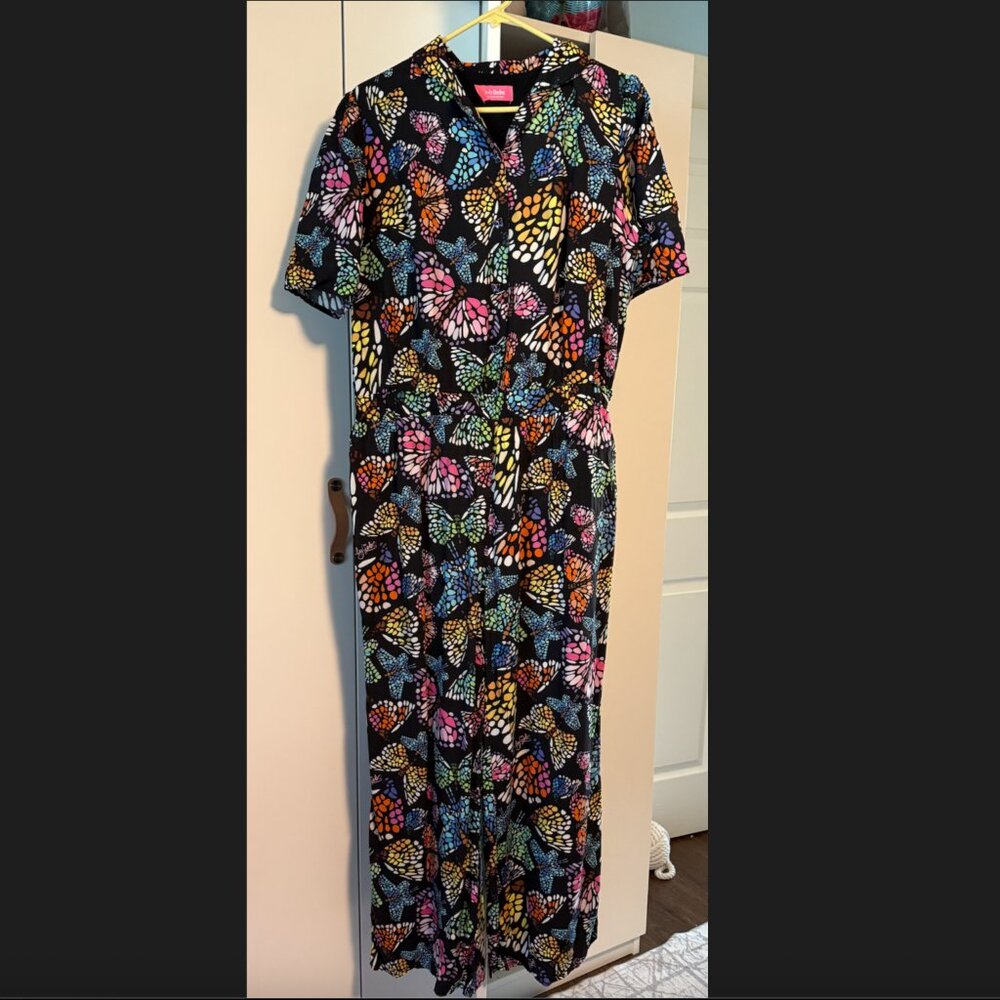Julyliebe Butterfly Print Jumpsuit – Women’s XL